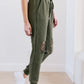 Kick Back Distressed Joggers In Olive