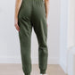 Kick Back Distressed Joggers In Olive