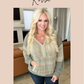 Ribbed Brushed Hacci Sweater in Light Teal