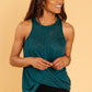 Knotted Hem Tank in Sea Green