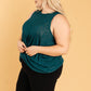 Knotted Hem Tank in Sea Green