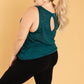 Knotted Hem Tank in Sea Green