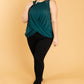 Knotted Hem Tank in Sea Green