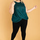 Knotted Hem Tank in Sea Green