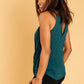 Knotted Hem Tank in Sea Green