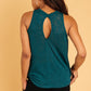 Knotted Hem Tank in Sea Green