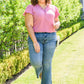 Judy Blue Contrast Trouser Flare Jeans