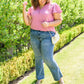 Judy Blue Contrast Trouser Flare Jeans