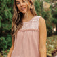 Embroidery Kissed Tank