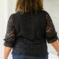 Lace Surprise Blouse In Black