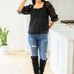 Lace Surprise Blouse In Black