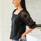 Lace Surprise Blouse In Black