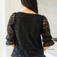 Lace Surprise Blouse In Black