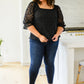 Lace Surprise Blouse In Black