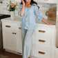 Lace Surprise Blouse In Blue