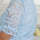 Lace Surprise Blouse In Blue
