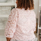 Lace Surprise Blouse In Pink