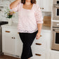 Lace Surprise Blouse In Pink