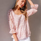 Lace Surprise Blouse In Pink