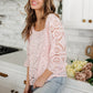 Lace Surprise Blouse In Pink