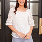 Lace Surprise Blouse in Ivory