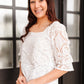 Lace Surprise Blouse in Ivory