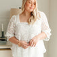 Lace Surprise Blouse in Ivory