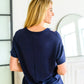 Laid Back Lace Up Top