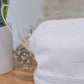 Large Cloud Cosmetic Bag Ivory White