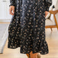 Larissa Long Sleeve Ruffle Hem Dress