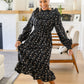 Larissa Long Sleeve Ruffle Hem Dress
