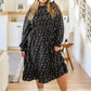 Larissa Long Sleeve Ruffle Hem Dress
