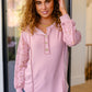 Last But Not Least Lace Sleeve Top