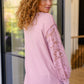 Last But Not Least Lace Sleeve Top