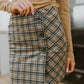 Late To Class Plaid Mini Skort