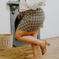 Late To Class Plaid Mini Skort