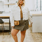 Late To Class Plaid Mini Skort