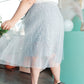 Layered In Lace Skirt In Gray