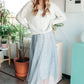 Layered In Lace Skirt In Gray
