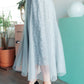 Layered In Lace Skirt In Gray