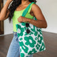Lazy Daisy Knit Bag in Green