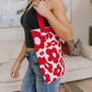 Lazy Daisy Knit Bag in Red