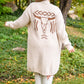 Lead The Way Western Cardigan In Cream