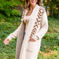 Lead The Way Western Cardigan In Cream