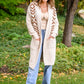 Lead The Way Western Cardigan In Cream