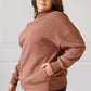 Leena Mock Neck Pullover in Cocoa