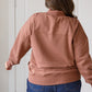 Leena Mock Neck Pullover in Cocoa