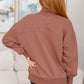 Leena Mock Neck Pullover in Cocoa