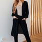 Lengths You'll Go Duster Cardigan in Black