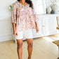 Let's Go Boho Floral Babydoll Top